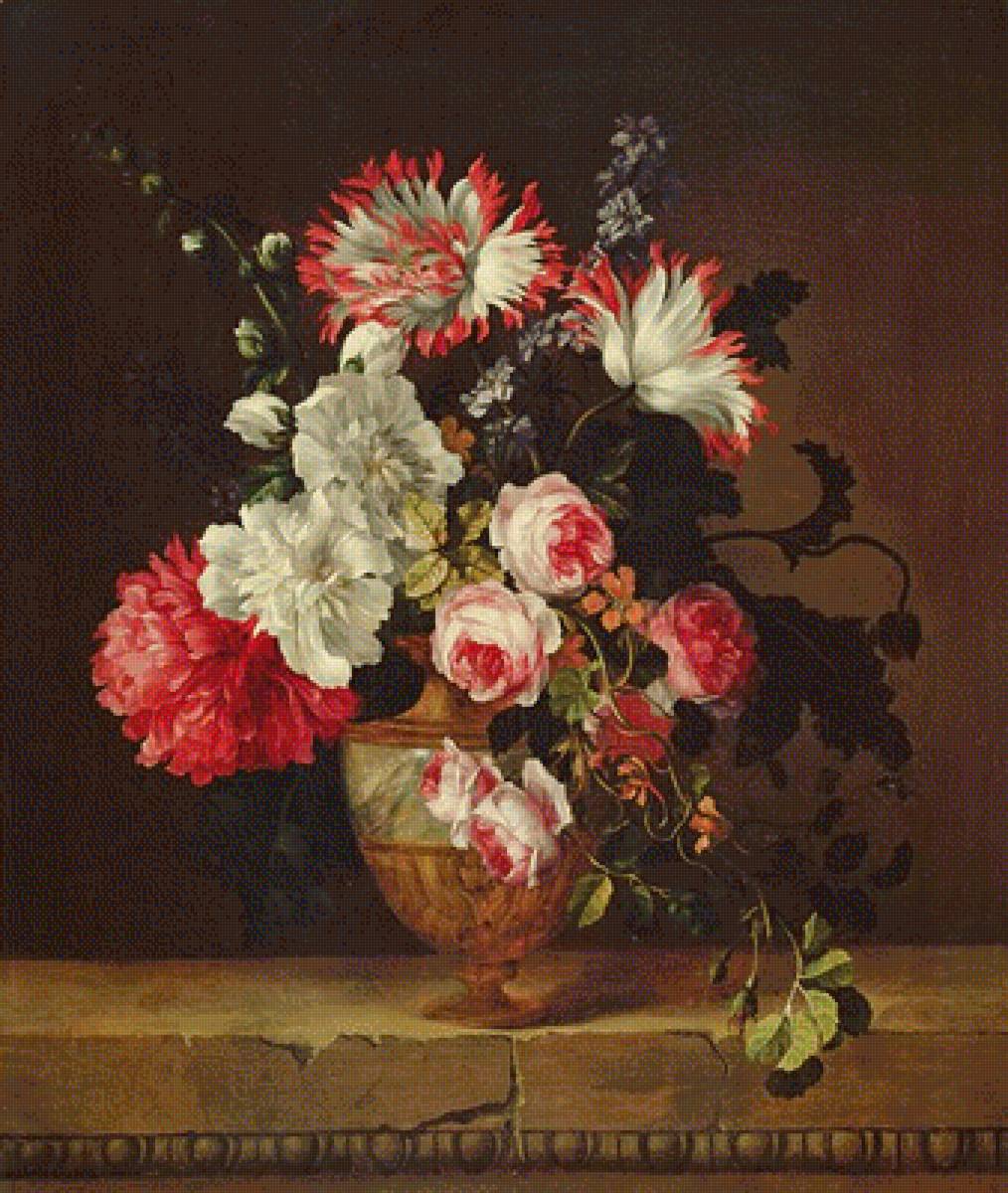 VASE OF FLOWERS - by gerard van spaendonck - предпросмотр