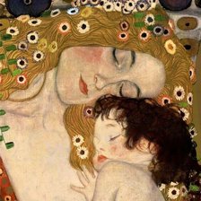 Оригинал схемы вышивки «Мать и дитя, импрессионизм» (№1975814)