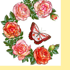 Схема вышивки «Серия "Веночки". Розы»