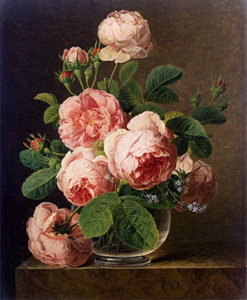 Roses in a glass vase - roses in a glass vase jan frans van dael - оригинал