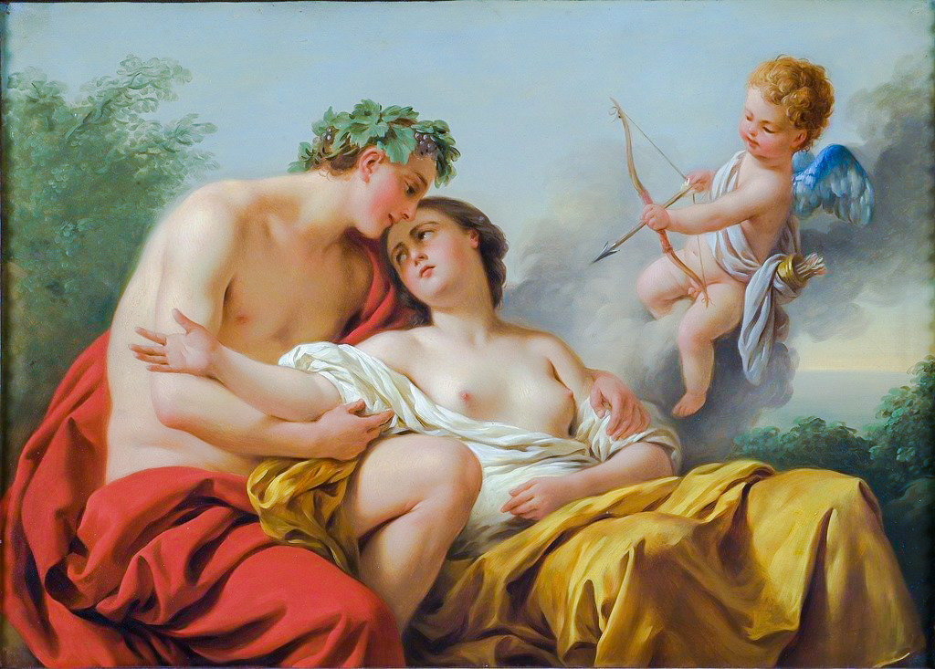 Bacchus and Ariadne. - louis jean françois lagrenée painter.mythological.people. - оригинал
