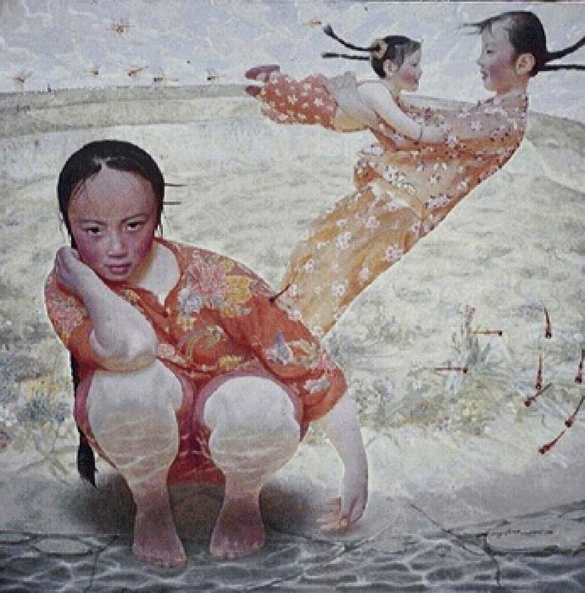 Wang Longjun, Девушки - девушки с ребенком - предпросмотр