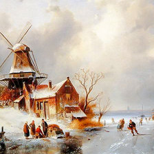Dutch Winter Scene.