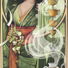 Схема вышивки «Богиня чая»