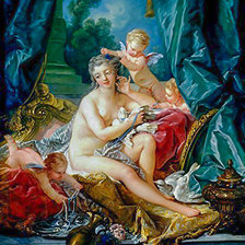 Схема вышивки «La Toilette de Venus.»