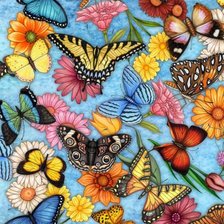 Схема вышивки «Бабочки 3»