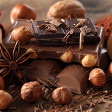 шоколад орехи