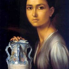 Оригинал схемы вышивки «La niña de la jarra» (№1986815)