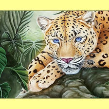 Оригинал схемы вышивки «Леопард.» (№1988661)
