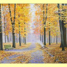 Оригинал схемы вышивки «Осенний пейзаж.» (№1988968)