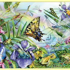 Оригинал схемы вышивки «Жизнь насекомых.» (№1991986)