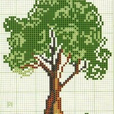 Оригинал схемы вышивки «дерево,» (№1992876)