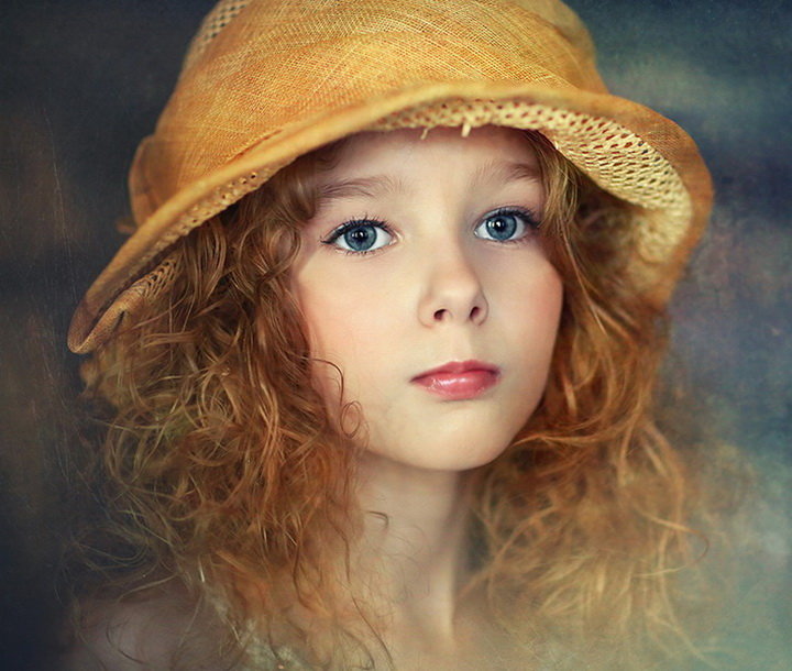 Девочка - шляпа, девочка, голубоглазка - оригинал