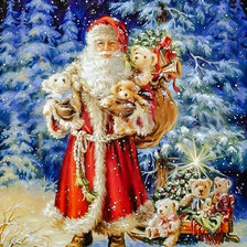 Оригинал схемы вышивки «Santa with his Gifts.» (№2010766)