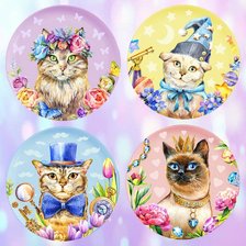 Схема вышивки «4 mačky»