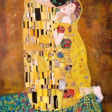 Оригинал схемы вышивки «Поцелуй, Густав Климт» (№2016688)