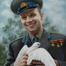 Схема вышивки «Юрий Гагарин»