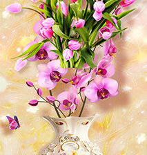 Оригинал схемы вышивки «váza,kvety» (№2021349)