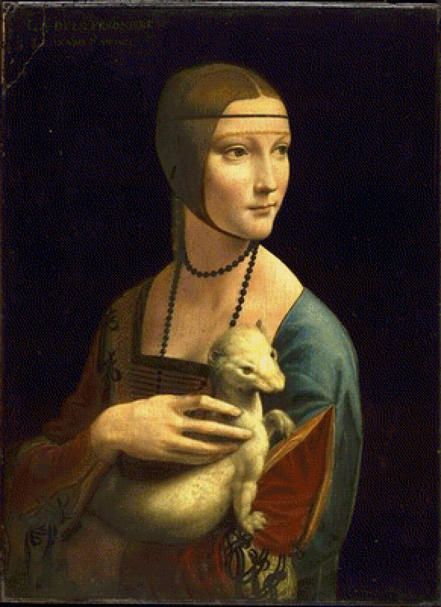 The Lady with an Ermine (Cecilia Gallerani) - the lady with an ermine (cecilia gallerani) by leonardo da vinci - предпросмотр