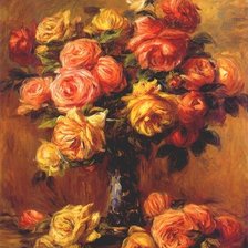 Оригинал схемы вышивки «Roses in a Vase» (№2021367)
