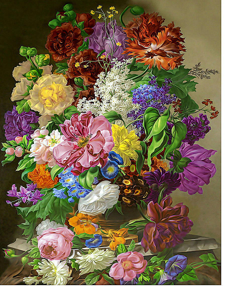 Букет - цветы в вазе, цветы - оригинал