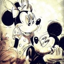 Схема вышивки «Micky Minnie love»