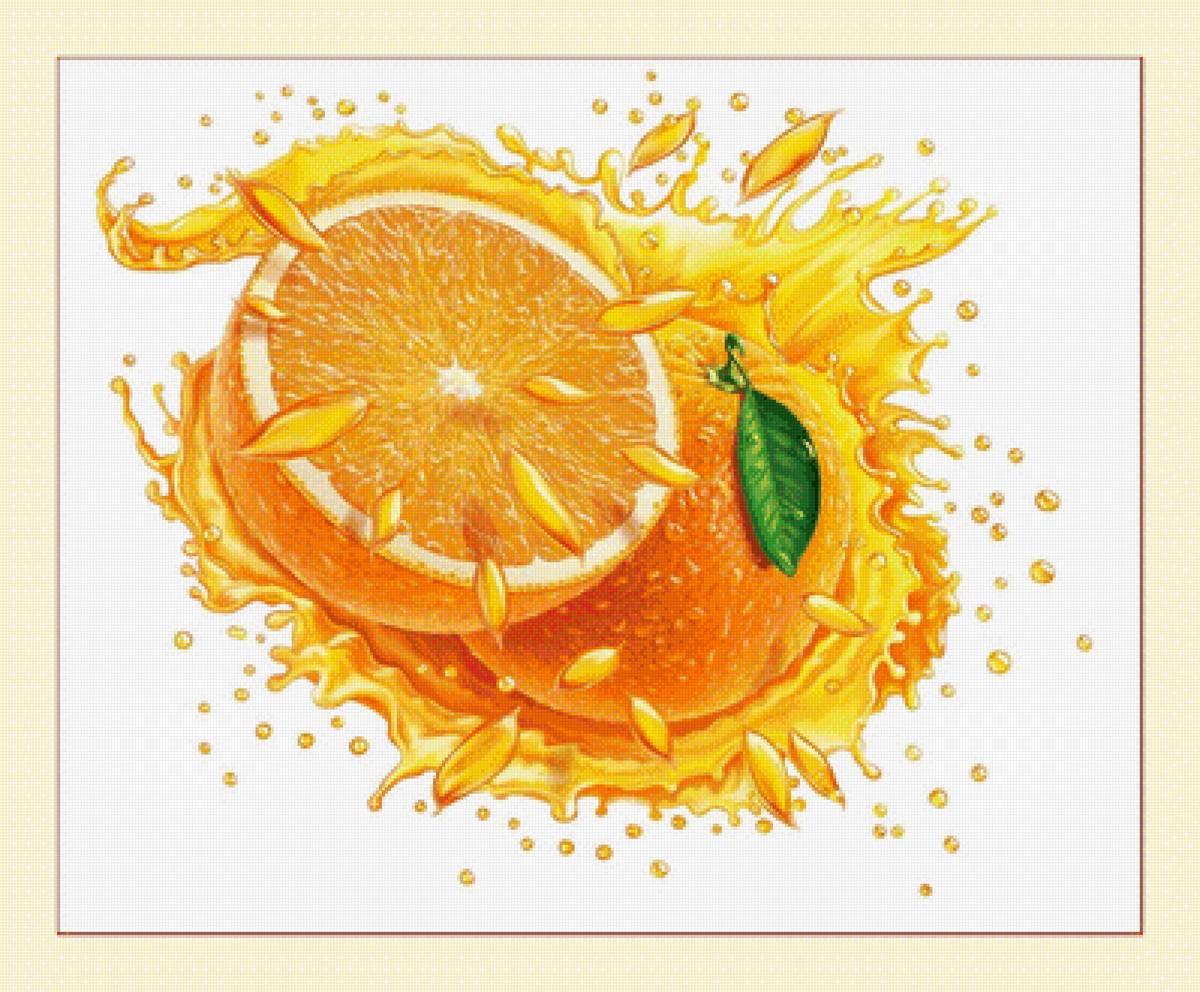№2033993 - натюрморт, фрукты, апельсин - предпросмотр