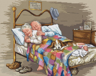 Спокойная старость - картина, бабушка, уют, родители, дом, дедушка - оригинал