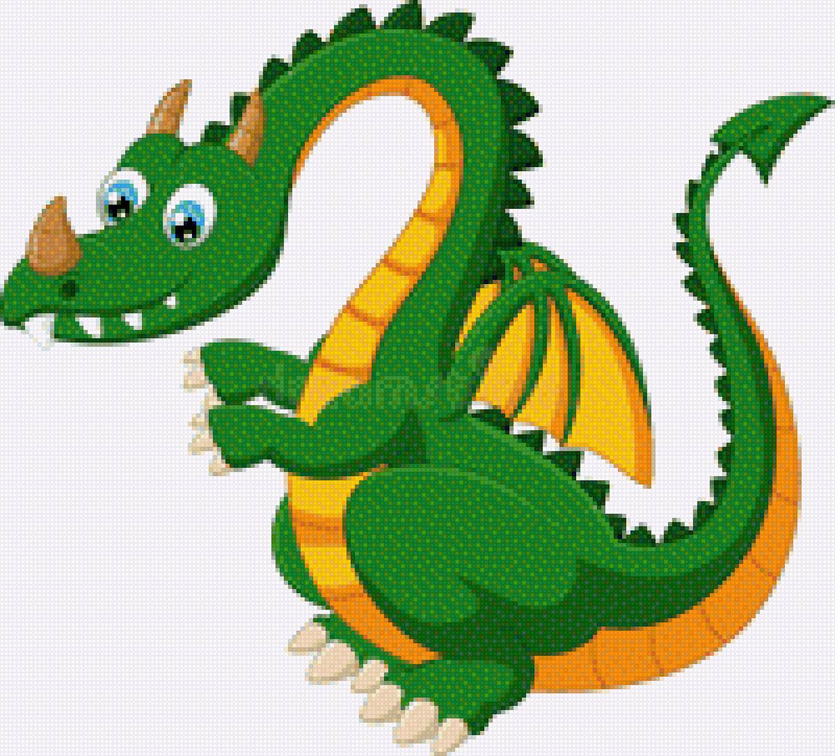 Динозавр - дракон, динозавр, сказка, дети, фентези, мультяшки - предпросмотр