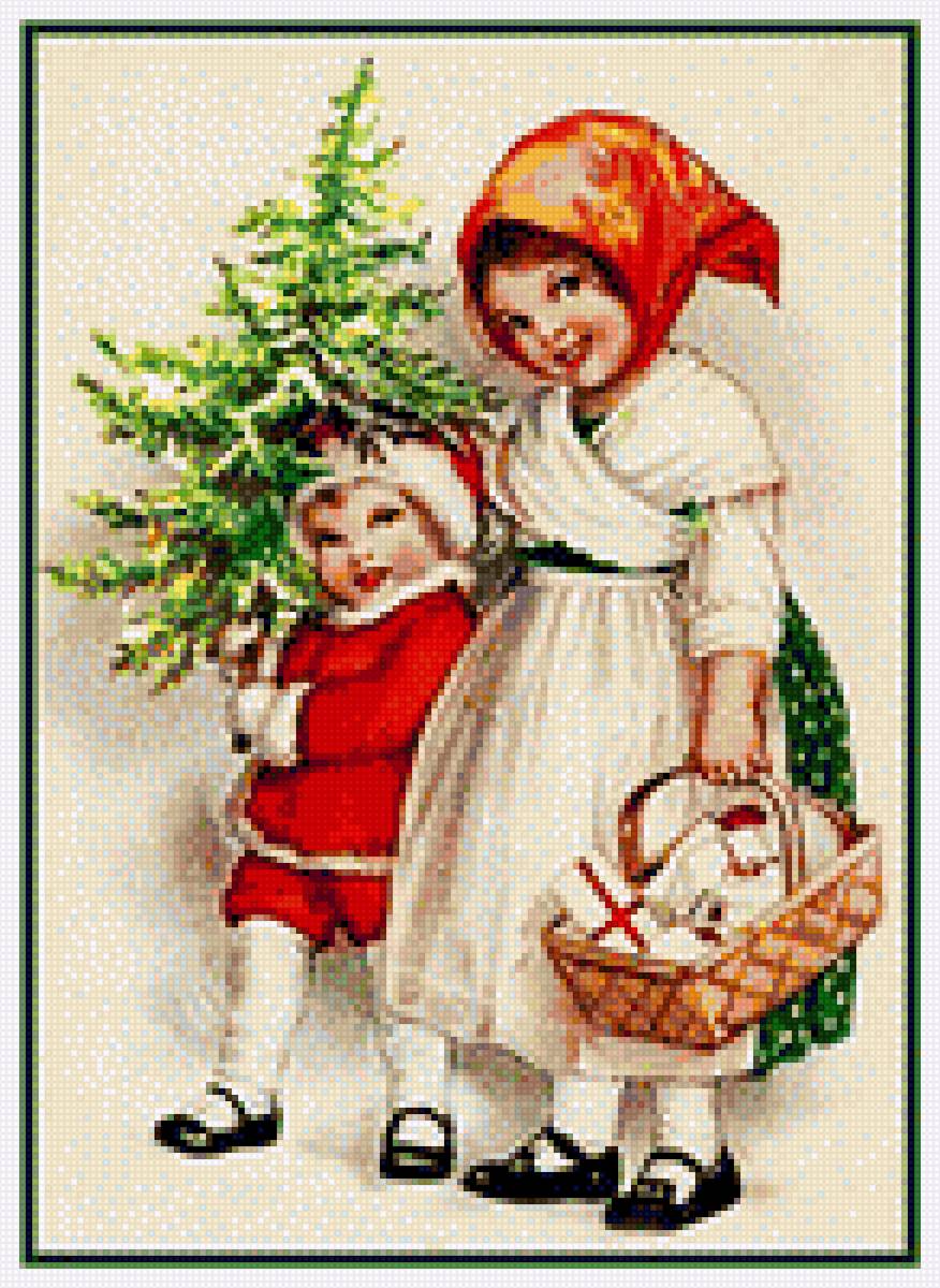 Новый год и дети - праздники зимние, праздник, пожелания, открытка, новый год, зима - предпросмотр