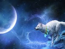 Оригинал схемы вышивки «Луна и белая волчица» (№2045850)