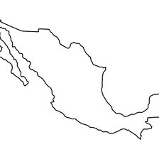 Оригинал схемы вышивки «MAPA MEXICO» (№2047095)