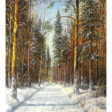 Оригинал схемы вышивки «Зимний лес.» (№2047339)