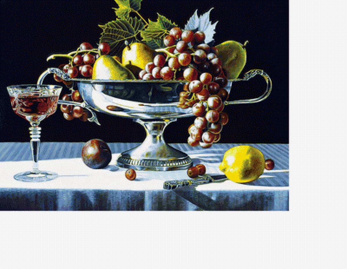 натюрморт с лимоном - фрукты, картина, натюрморт, лимон., живопись - предпросмотр