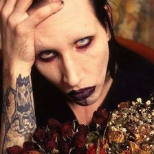 Оригинал схемы вышивки «Marilyn Manson» (№2050225)