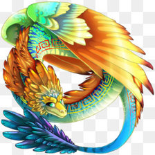 Схема вышивки «Радужный дракон»