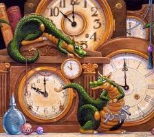 Часы и дракоши