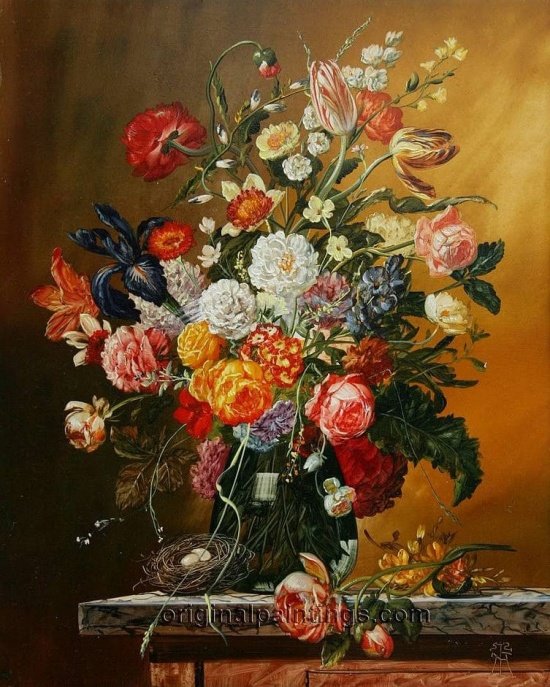 Натюрморт - букет, цветы, картина, натюрморт - оригинал