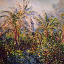 Схема вышивки «Garden in Bordighera,Impression of Morning.»