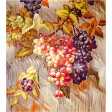 Схема вышивки «Виноградная лоза.»