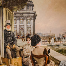 Схема вышивки «The Terrace at Trafalgar Tavern, Greenwich.»