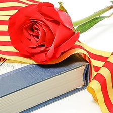 For Sant Jordi a Rose and a Book.
