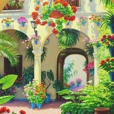 Цветущий дворик