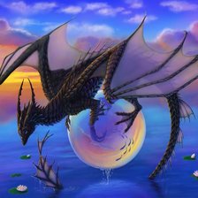 дракон с жемчужиной