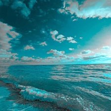Схема вышивки «бирюзовое небо и море»