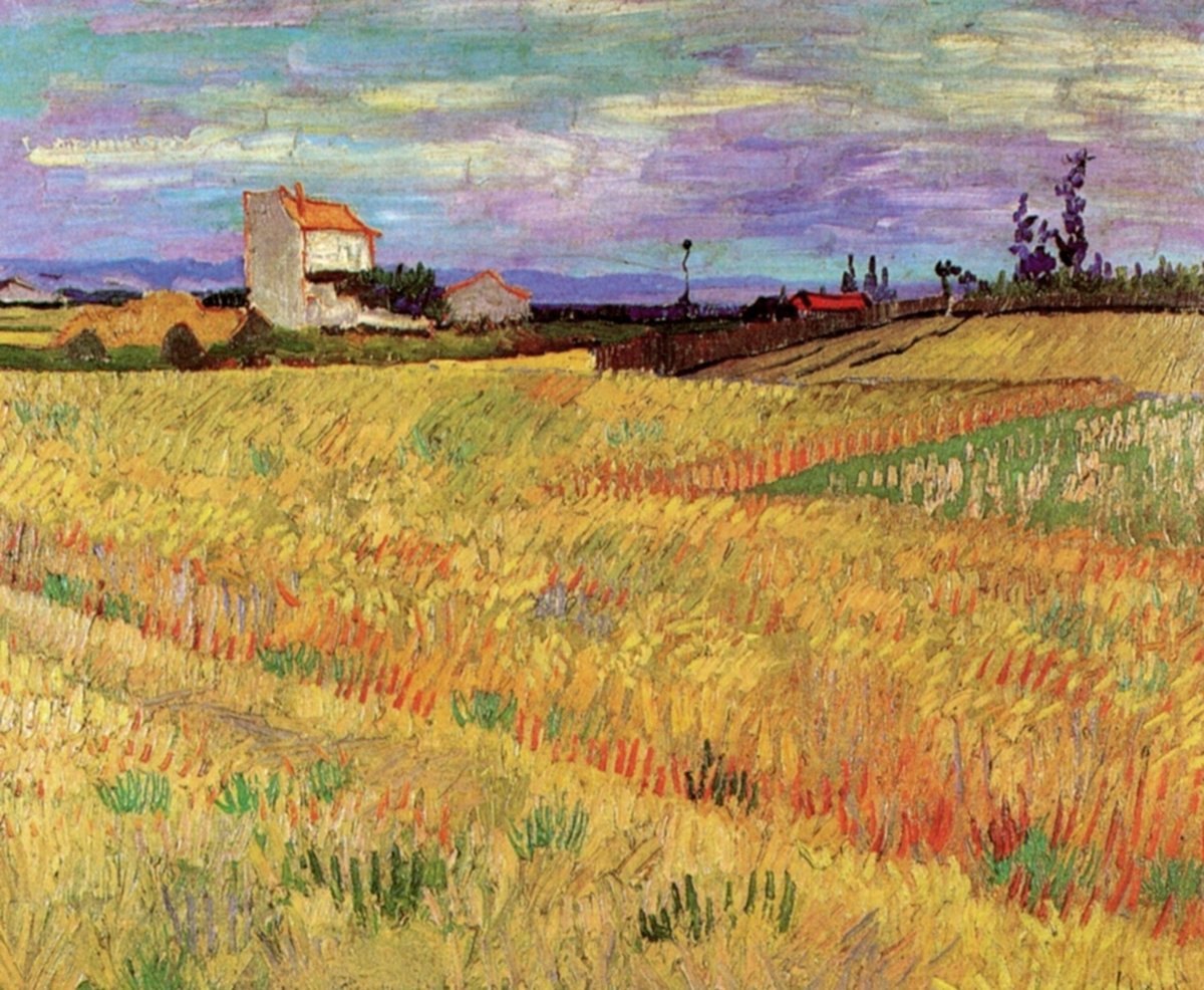 Пшеничное поле. Ван Гог - ван гог, живопись, поле, пейзаж - оригинал