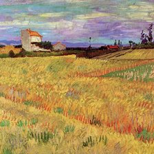 Схема вышивки «Пшеничное поле. Ван Гог»