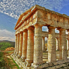 Схема вышивки «Sicily, Agrigento And The Valley Of The Temples.»