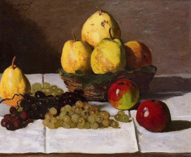 Натюрморт 2. Клод Моне - натюрморт, живопись, фрукты - оригинал