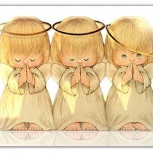 Схема вышивки «Три ангелочка»